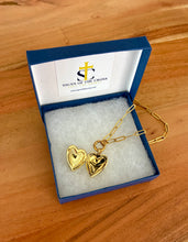 Load image into Gallery viewer, Heart Locket On Paperclip