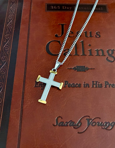Textured Two Tone Cross