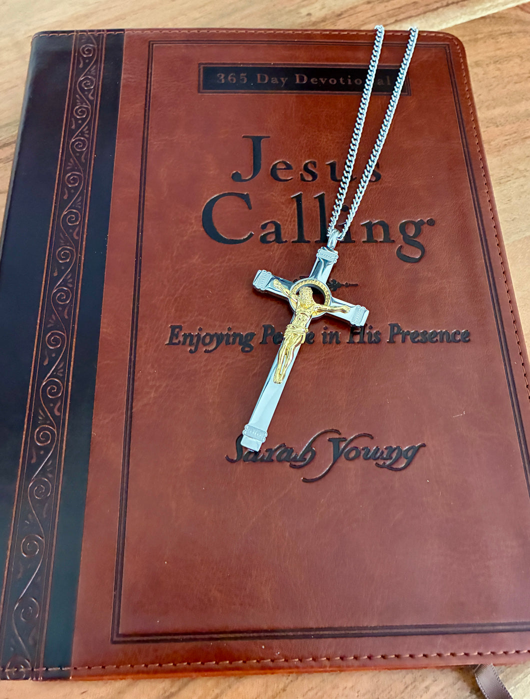 Large Two Tone Crucifix