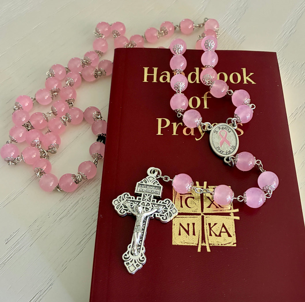 Rose Quartz St. Agatha Breast Cancer