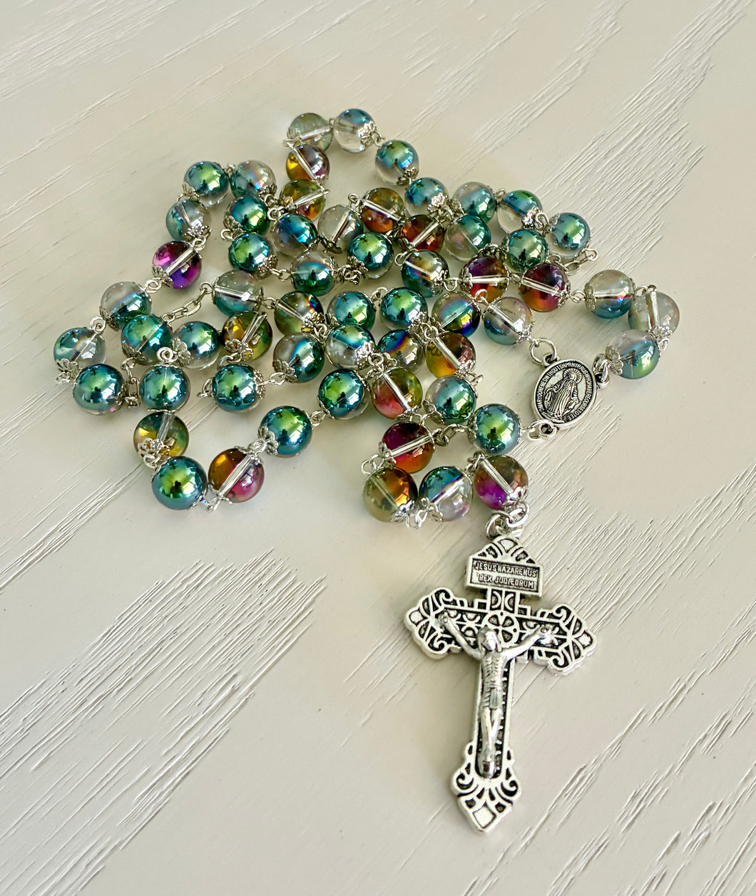 Aurora Borealis Prism Glass