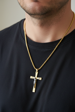 Load image into Gallery viewer, Two Tone Crucifix