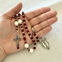 Load image into Gallery viewer, Red Quartz Mother Of Pearl