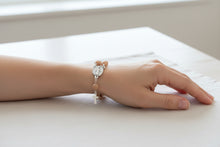 Load image into Gallery viewer, Gold Amber Druzy Open Wrap Bracelet