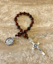 Load image into Gallery viewer, Mahogany Obsidian Tenner Rosary