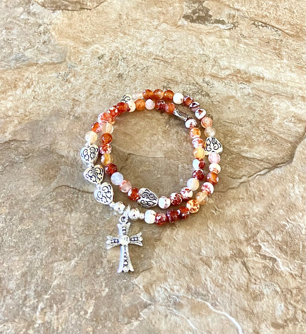 Frosted Orange Agate