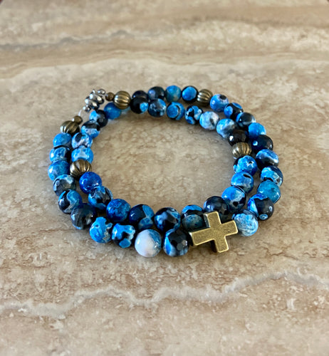 Blue and Black Opal