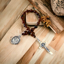 Load image into Gallery viewer, Mahogany Obsidian Tenner Rosary