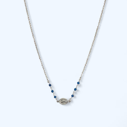 Blue Bead Miraculous Necklace