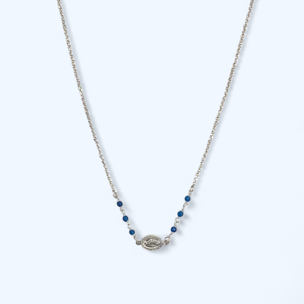 Blue Bead Miraculous Necklace