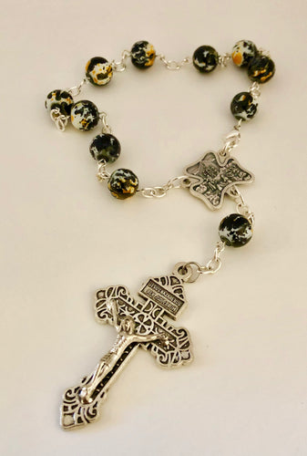 Multi Color Glass Car Rosary