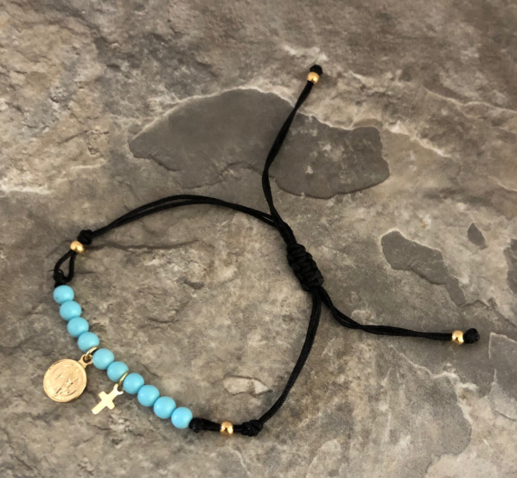 Turquoise Thread Bracelet