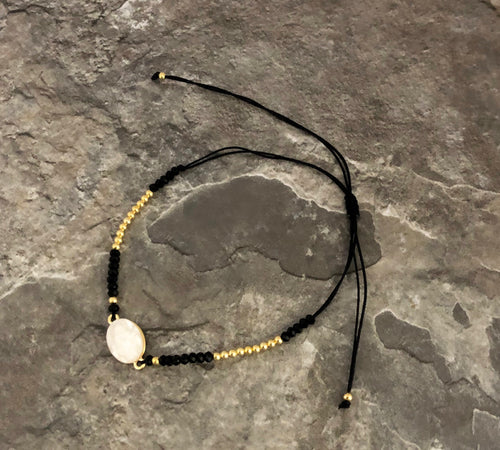 Onyx Mother Of Pearl Bracelet