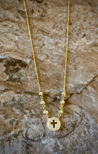 Open Cross Necklace
