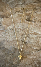 Load image into Gallery viewer, Raised Cross Necklace